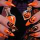 classy halloween nails