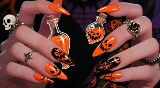 classy halloween nails