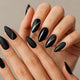 edgy black nail designs