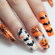coffin classy halloween nails