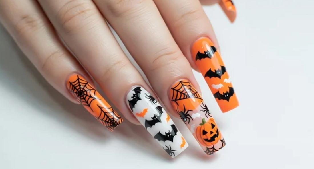 coffin classy halloween nails