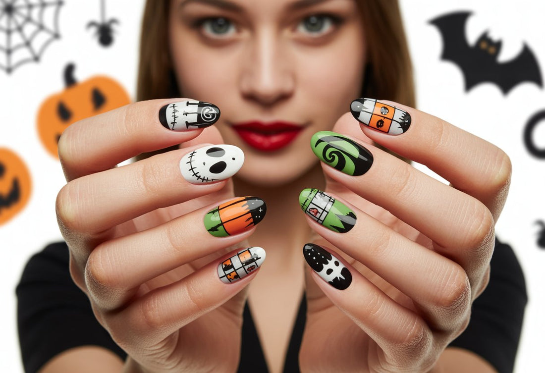 nightmare before christmas nail designs