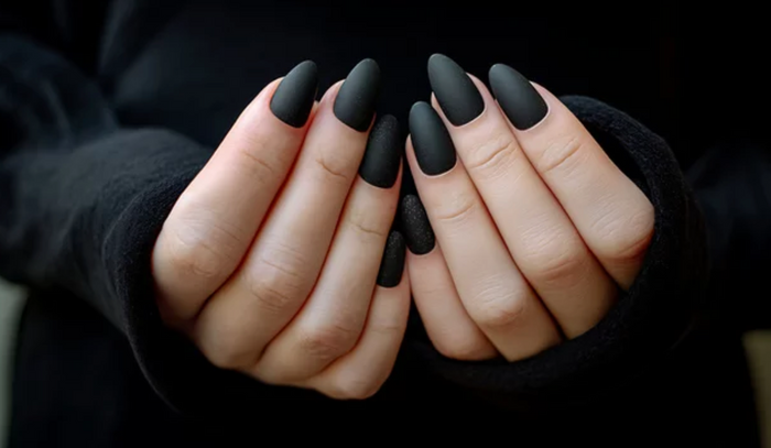 Black Matte Nail Designs