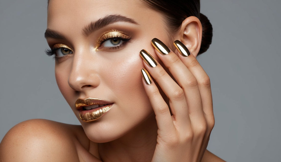 Gold Nail Inspo 