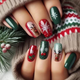 coffin christmas nail designs