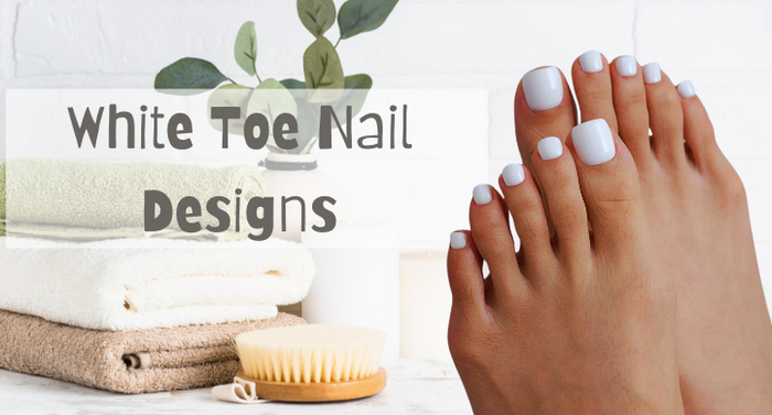 White Toe Nail Designs