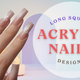 long square acrylic nails designs
