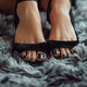 classy black toe nail designs