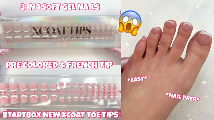 french tip toes