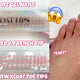 french tip toes