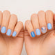 short blue nail designs