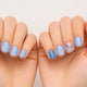 short blue nail designs