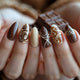 chocolate nail designs