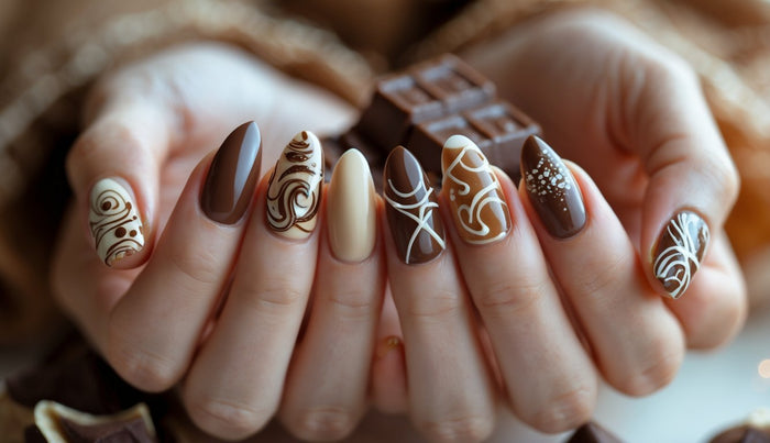 chocolate nail designs