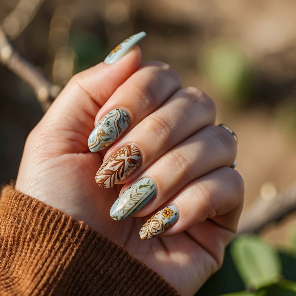 boho nail designs