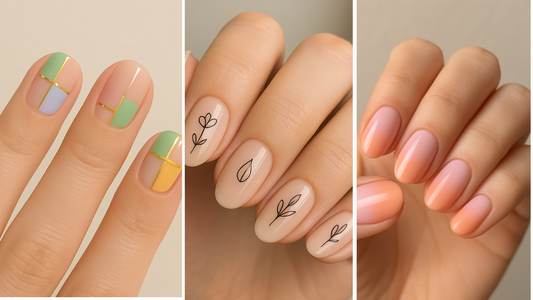minimalist spring nails