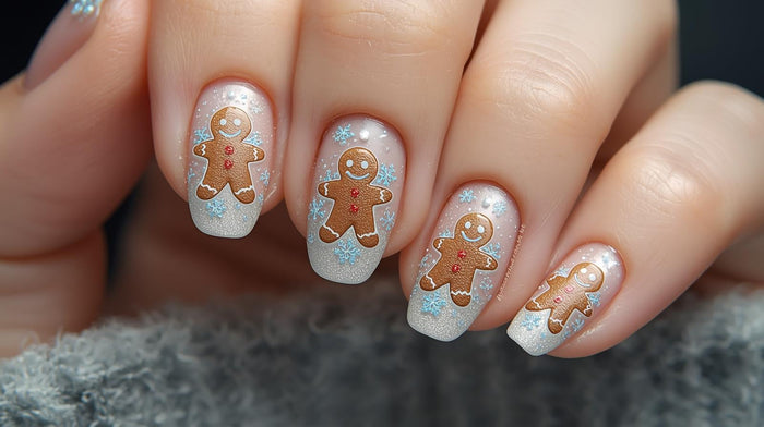 Christmas Gingerbread Nails