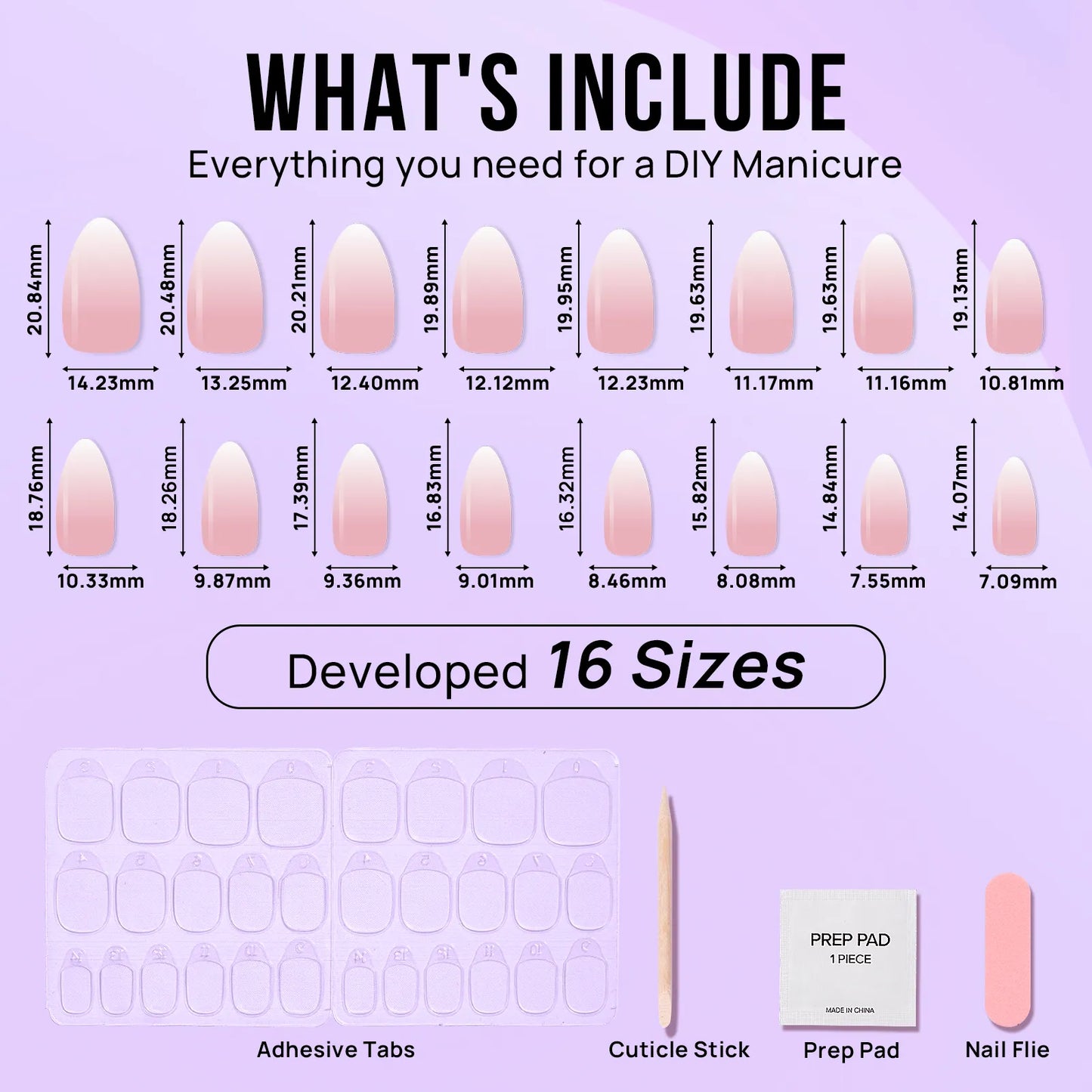 Ongles d’amande crème vanille - Appuyez sur les ongles