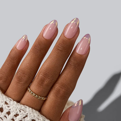 Dazzling Pink Almond Nails - XCOATPRESS