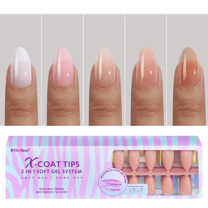 XCOATTIPS® Natural - Mix Colored Almond