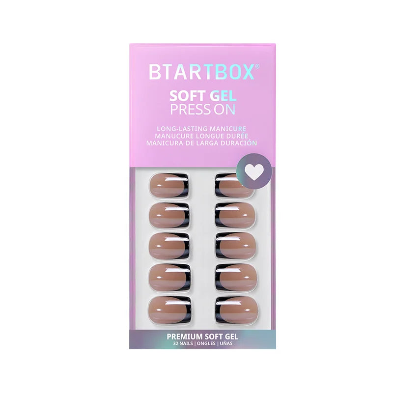 Braveheart Short Square Nails - Soft Gel Press On