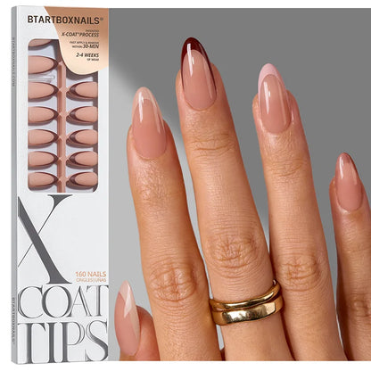 XCOATTIPS® French - Pfirsich-Medium-Mandel-Pastellstifte 