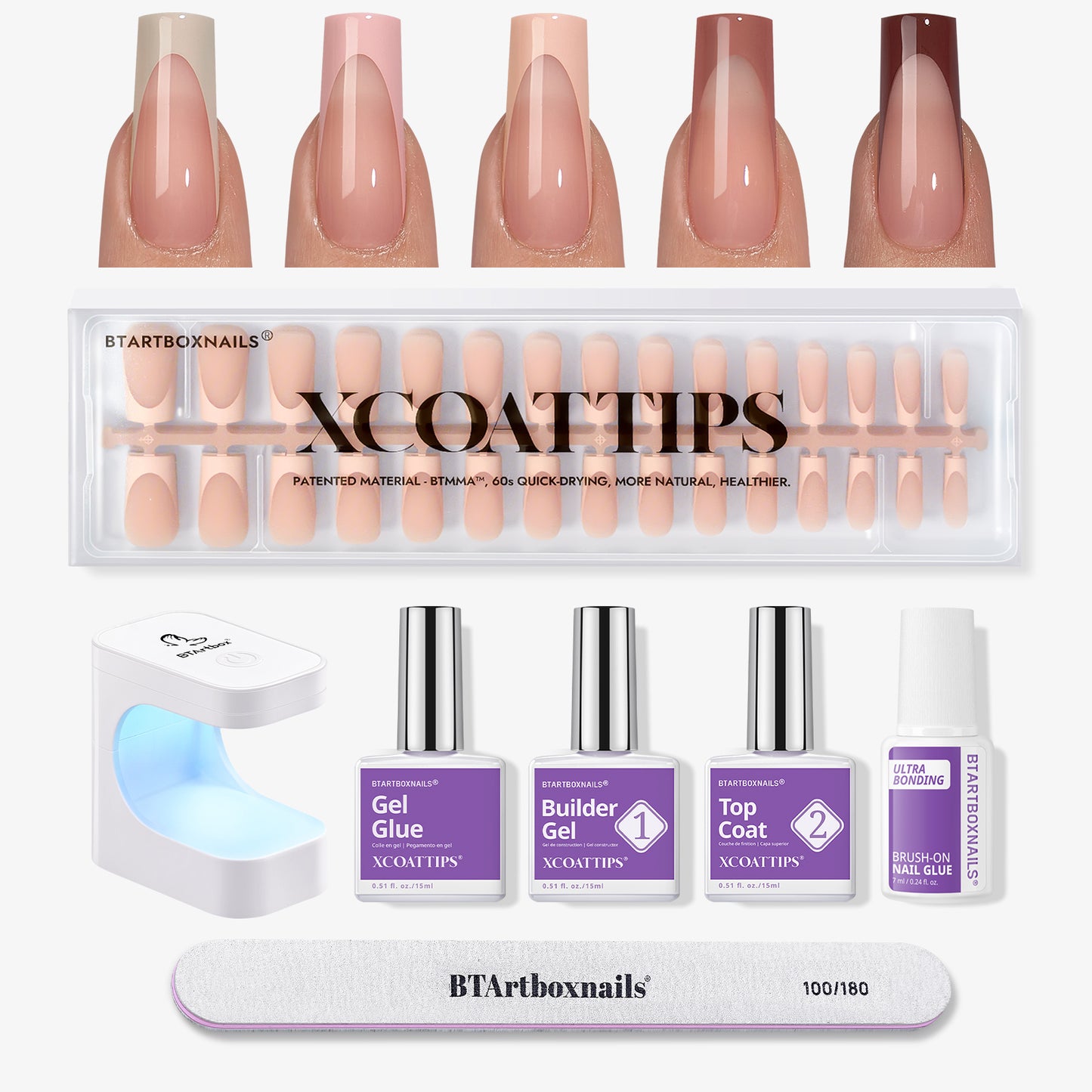 XCOATTIPS® Pastel French Kit - Square