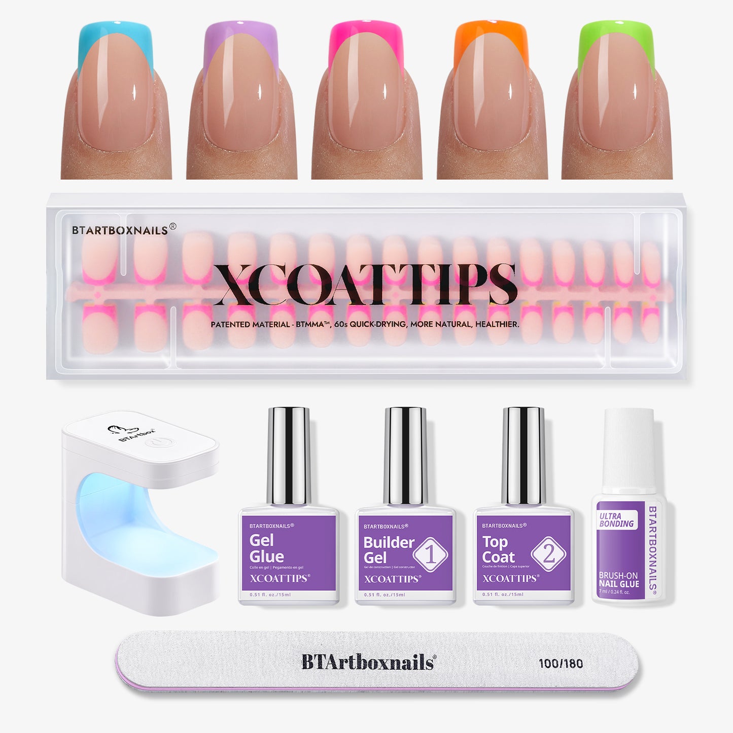 XCOATTIPS® Brighter Pastel French Kit - Square