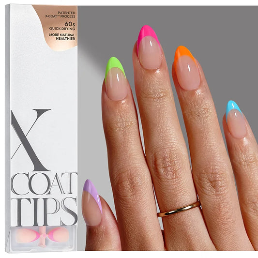 XCOATTIPS® French - Short Almond Brighter Pastel Tips