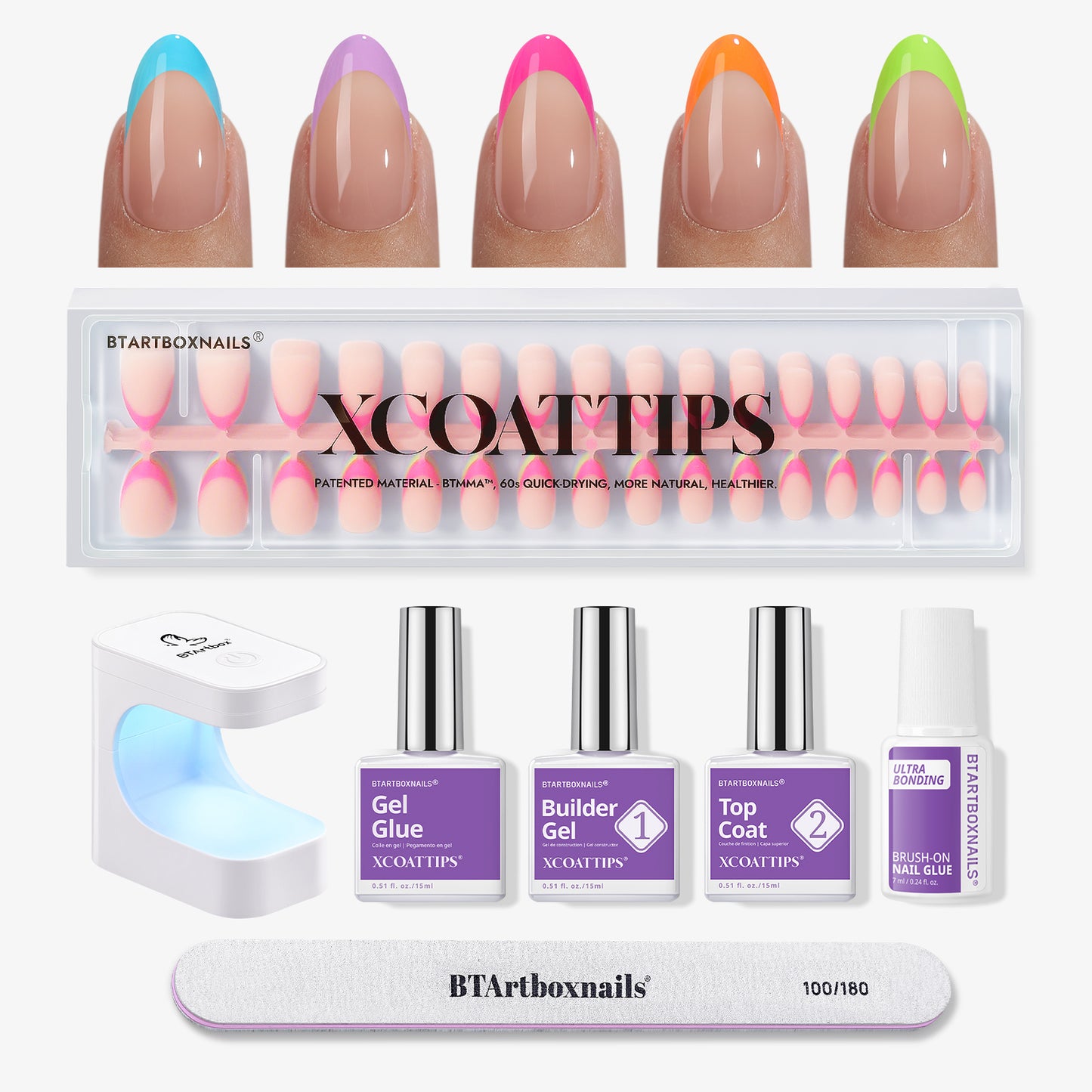 XCOATTIPS® Brighter Pastel French Kit - Almond