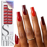 SOFTCOATTIPS™ Red Collection Five Shades Long Square