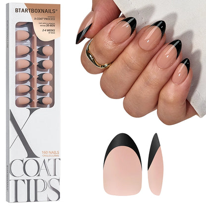 XCOATTIPS® Schwarzes French - Short Square 