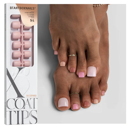 XCOATTIPS® Bare Toe Nail - Mixed Shades Square