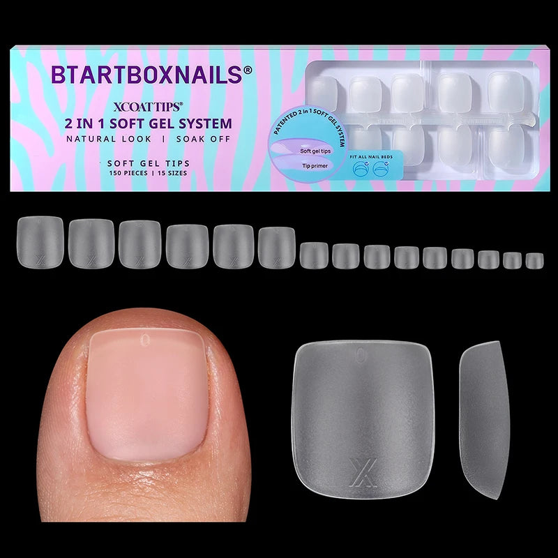 XCOATTIPS® Toe Nail - Square - Clear