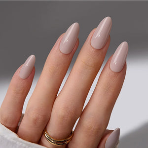 Taro Goddess Medium Almond Nails