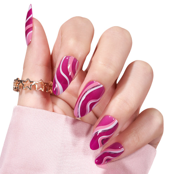 Wild Berries Almond Nails - Press On Nails