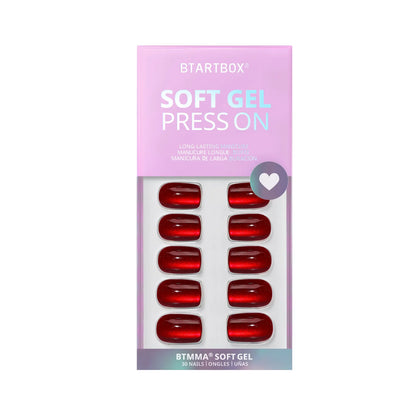 Hot Love Square Nails - Soft Gel Press On