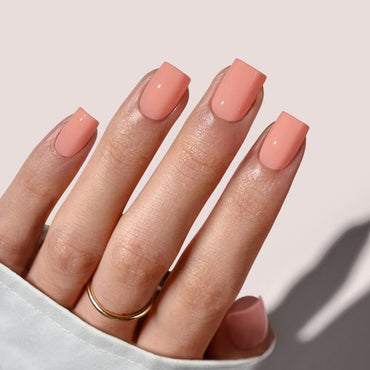 Sunset Skip Square Nails - Soft Gel Press On