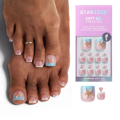 Tide Play Pedi Square Nails - Press On Toe Nail