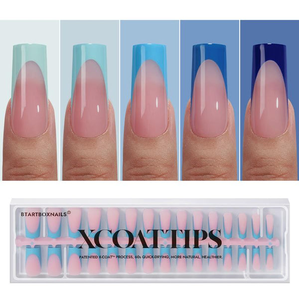 XCOATTIPS® Blue Pastel French - Square