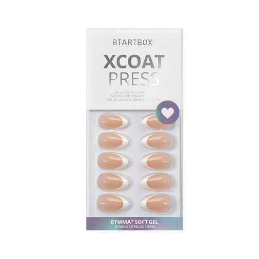 White French Almond Nails - XCOATPRESS