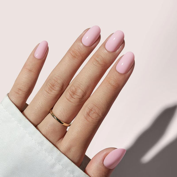 Cora Pink Oval Nails - Press On Nails