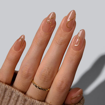 Christmas Collection Medium Almond Nails