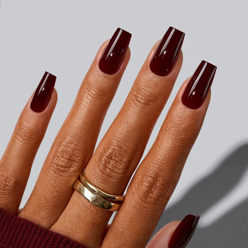 Coffee Attitude Short Coffin Nails