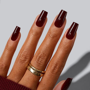 Coffee Attitude Short Coffin Nails