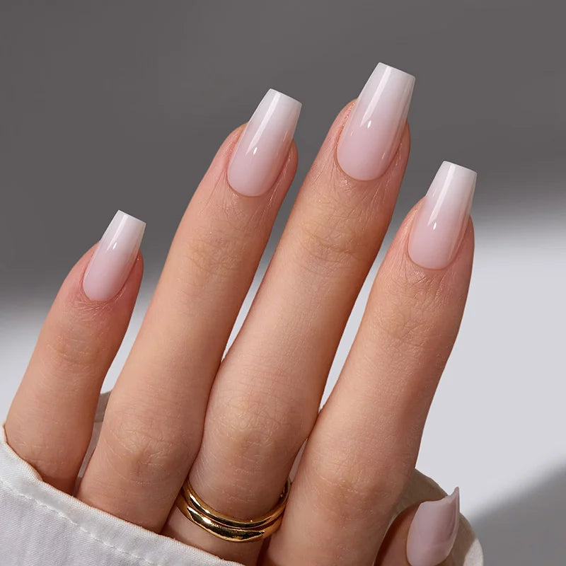 Nude Attitude Short Coffin Nails