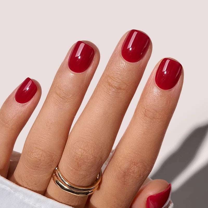 Red Classic XXS Squoval Nails