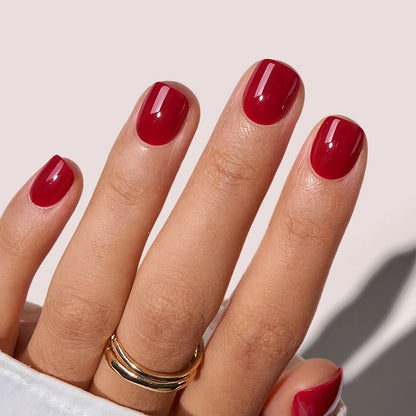 Red Classic XXS Squoval Nails