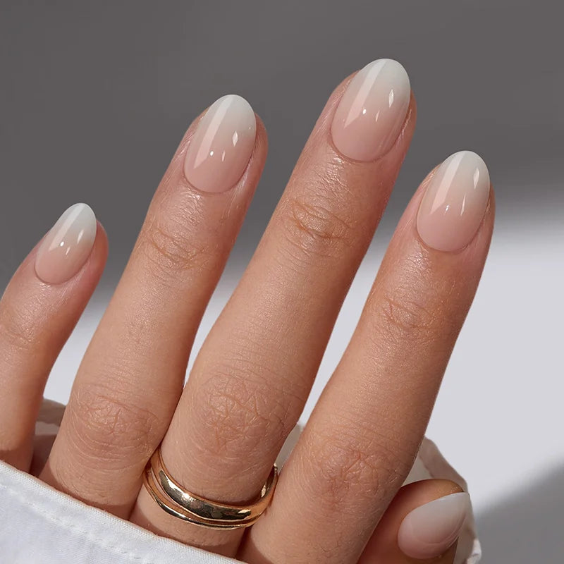 Vanilla melt Oval Nails - Soft Gel Press On