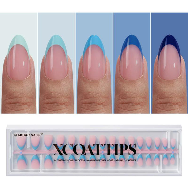 XCOATTIPS® Blue Pastel French - Almond